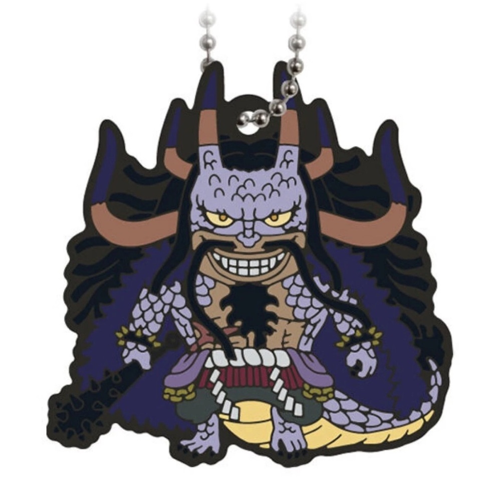 Anime Character ONE PIECE mini Rubber Keychain WK#1 Kaidou BANDAI Japan